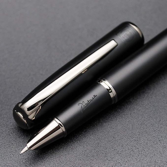 czxwyst Picasso 916 Malage Fountain Pen Original Box New Version (Sunset Gray, Ultrafine Accounting EF Nib)