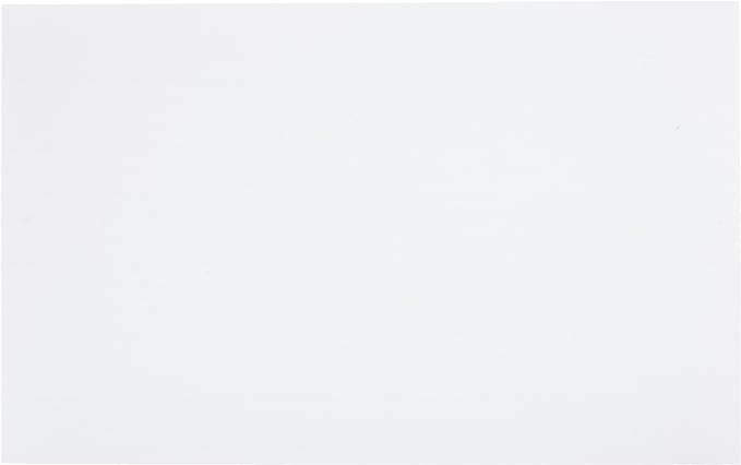 Amazon Basics Ruled Lined Index Note Cards, 500 Count, 5 Pack of 100, White, 5 in x 8 in