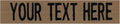 Custom Uniform Name Tapes Solid Colors. Coyote Brown Fabric, 3.5 Inch Sew on