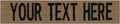 Custom Uniform Name Tapes Solid Colors. Coyote Brown Fabric, 4 Inch Hook Fastener (Uniform Ready Fastener)