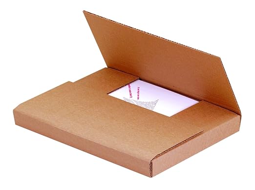 Tape Logic TLM12113BFK Easy-Fold Mailers, 12" x 11 1/2" x 3", Kraft (Pack of 50)
