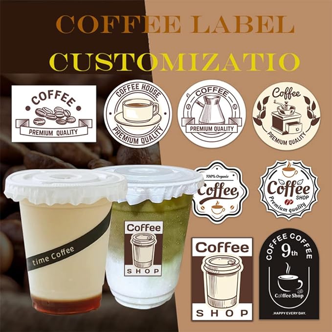 100-500 Pcs Custom Stickers Personalized Labels with Any Design Image Logo Text for Business Logo Thank You Labels,1/2/3/4 inch Customized Stickers(Cloud)