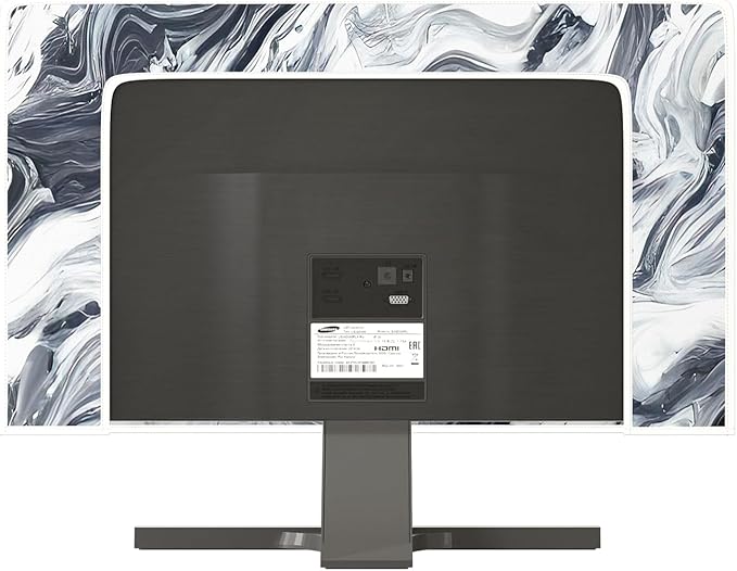 Baocicco Abstract Gray Marble Waterproof 55 Inch Television Cover Anti-Static Dustproof Protective Television Covers for TV Screen Abstract Modern TV Dust Cover for Home LED LCD OLED TVs