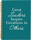 OXW Leadership Gifts Notebook Journal, Leader Gifts for Women Men, Meeting Notebook for Work, Thank You Gifts for Leader Boss Mentor Supervisor, Turquoise Spiral Notebook 5.5 x 8.3