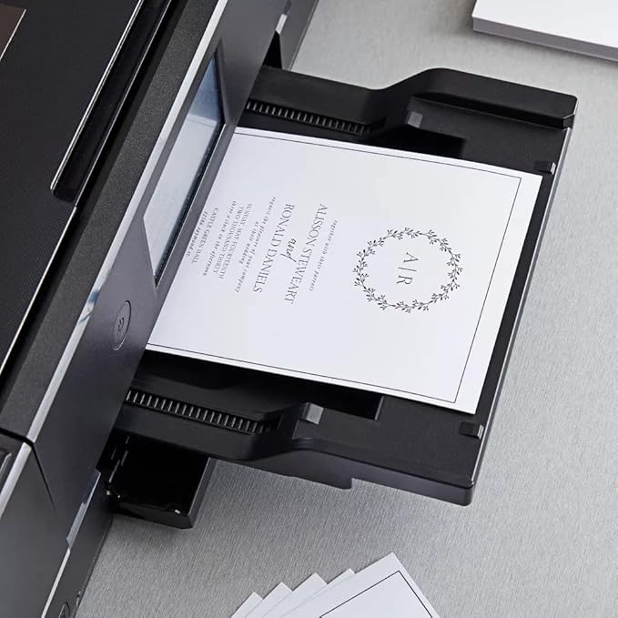 Reskid White Cardstock Thick Paper - Blank Heavy Weight 110 lb Cover Card Stock - 100 Pack (4.25x11, Inches)