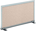 OBEX Acoustical Free Standing Privacy Screen, Cubicle Accessories Desk Privacy Panel, Desk Dividers for Office, Office Furniture Partitions Portable Sound Proof Dividers, 12" x 66", Overcast