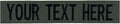Custom Uniform Name Tapes Solid Colors. Olive Drab Ripstop, 4 Inch Sew on