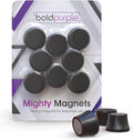 Strong Magnets for Whiteboard, Glassboard and Fridge (Black, 8 Pack, Small). N54 Neodymium Rare Earth Heavy Duty Magnets for Home and Office Supplies.