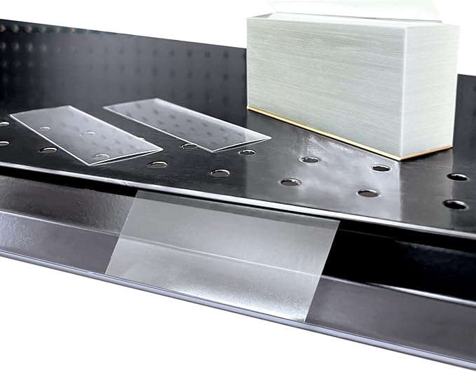 Price/Data Channel Label Holder Chips, 250 Pack, Clear Plastic Tags, 2" L x 1.25" H, 7.5 Mil Thick, Gondola Shelf Edge, Shelf Edge, Clip Strip Corp.