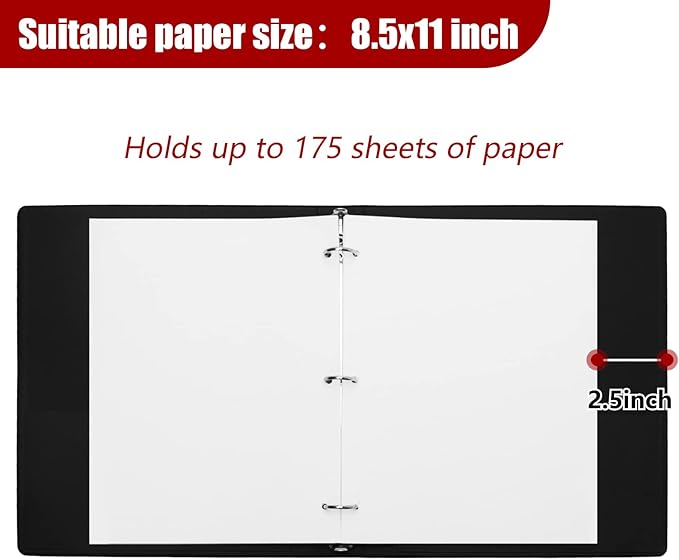 Vienrose 3 Ring Binder 1 Inch Round Rings with Linen Fabric Cover, Fits 8.5 x 11 Inch Paper, Durable Organizer for School, Office, Home, Recipes (2 Pack,Khaki)