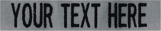Custom Uniform Name Tapes Solid Colors. Made in The U.S.A. Ships Under 24 Hours. Foliage Fabric, 3.5 Inch Hook Fastener (Uniform Ready Fastener)