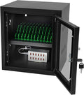 QUEWATSA Cell Phone Charging Station, 12-Device Rechargeable Mobile Phones Charging Cabinet, Locking and Charging Phone Storage Box, Mobile Charging Cart, Lockable Device Charging Locker