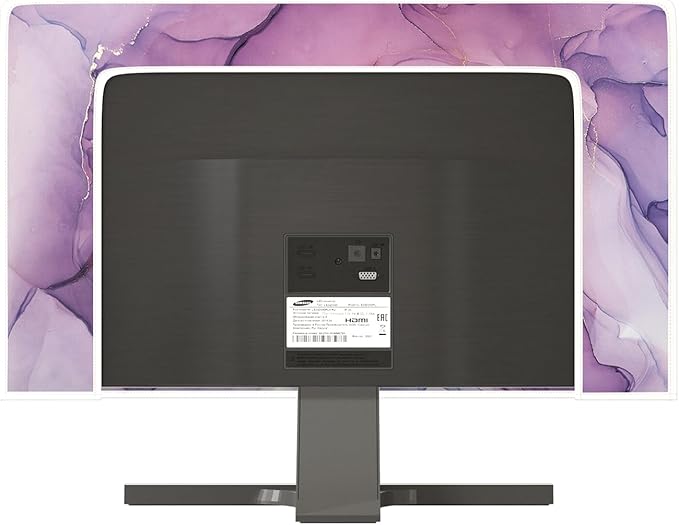 Baocicco Fashion Violet Marble Waterproof TV Dust Cover 55 Inch Anti-Static Dustproof Creative Design TV Screen Cover TV Screen Covers Sleeve Compatible with PC Desktop and TV LED LCD OLED