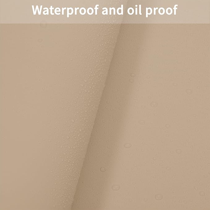 Zinkooat Leather Table Cover,1.8mm Thick,48x72 Inch Table Protector,Table Protector for Dining Room Table,Dining Table Cover,Table Cover Protector,Table Protector Pad(Light Brown+Gray,48x72)