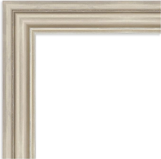 Amanti Art Silver Framed Magnetic Board 30x42 Large Vision Board for use with Magnets, 100% Metal Sheet to Display Items as Office Decor or for Home Organization in mudroom, Kitchen or Kids Room