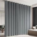 Cbsroro Room Divider Blackout Curtain Track Curtains Wall Dividers Panels Screen for Living Rooms Bedroom Office Privacy Partition Separation, W150 × L96 Inch,1 Panel, Light Grey