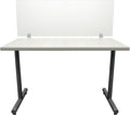 OBEX Frosted Acrylic Desk Mounted Privacy Panel, 24" x 42", Frosted