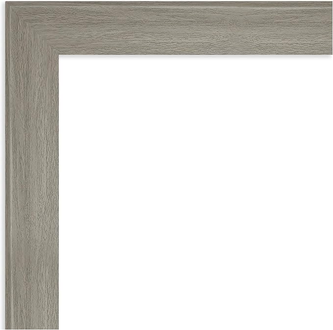 Amanti Art Grey Framed Magnetic Board 28x44 Large Vision Board for use with Magnets, 100% Metal Sheet to Display Items as Office Decor or for Home Organization in mudroom, Kitchen or Kids Room