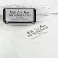 Self Inking Modern Address Stamps | Custom Return Address Stamper (with Love from, Large)