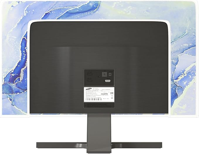 Baocicco Modern Violet Marble Waterproof TV Cover Anti-Static Dustproof Protective Cover for LCD/LED/HD 58, 59, 60 Inch Decorative Monitor Accessories Covers for Television LED LCD OLED TVs Screen