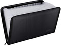 ENGPOW Expanding File Folder Important Document Organizer Fireproof Document Bag-A4 Size, 25 Pockets,Color Labels,Non-Itchy Silicone Coated Portable Filing Organizer Folder(14.3" x 9.8")