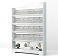 LHIUGE 5-Layer Brochure Display Rack,Freestanding Wooden Magazine Rack,Standing Literature Display Rack Brochure Holder for Home, Office, Retail Display