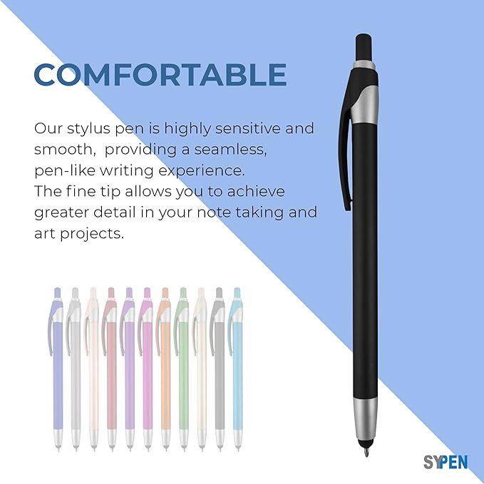 Personalized With your Custom Logo or Text Pens-Pack of 450- for Marketing, Parties, and Events, 2 in 1 Capacitive Stylus & Ballpoint Pen Compatible With Touchscreen Devices, Black Ink, Grey Pens