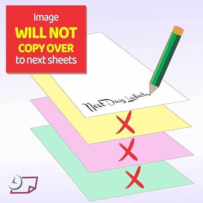 "Plain" Collated Color Paper (Not Carbonless) for Laser and Ink Jet Printers (4 Part, Case)