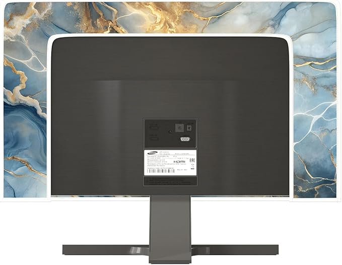 Baocicco Gold Blue Waterproof Screen TV Cover 70 Inch Modern Full Body Covers for Television Screen Panel Case TV Sleeve Compatible with Television LCD LED PC, Desktop and Home TV