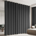 Cbsroro Room Divider Blackout Curtain Track Curtains Wall Dividers Panels Screen for Living Rooms Bedroom Office Privacy Partition Separation, W100 × L108 Inch,1 Panel, Black