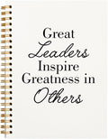 OXW Thank You Gifts for Leader, Meeting Notebook for Work, Appreciation Gift for Boss Manager Mentor, Office Supplies Leadership Gifts, White College Ruled Hardcover Spiral Notebook 5.5 x 8.3