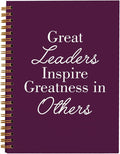 OXW Purple Meeting Notebooks for Work, Leadership Gifts Office Work Notebook Journal for Writing Note Taking, Thank You Gifts for Women Men Leader Principal Boss Mentor Manager, 5.5"x8.3"