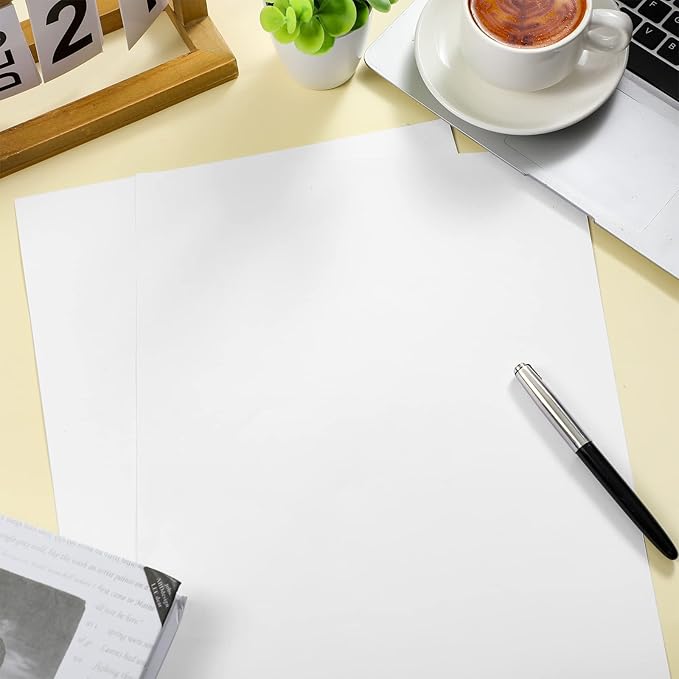 Mepase 300 Sheets Legal Size Cardstock 8.5" X 14" White Paper, 65lb Card Stock Legal Size Printer Paper for Menus Printing, Documents, Programs, Business, Invitations, Diy Cards