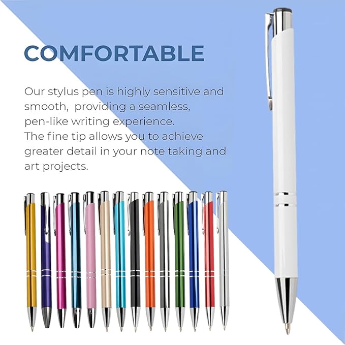 Yucold Customized ballpoint pens in bulk, personalized ballpoint pens with free engraving, for use in companies, enterprises, graduation anniversaries (Sky blue,390)
