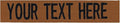 Custom Uniform Name Tapes Solid Colors. Rusty Brown Fabric, 5 Inch Sew on