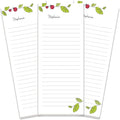 Current Ladybugs Personalized Notepads – Set of 3, 50-Sheet Lined Paper Pads, Memo Pad, Shopping List, To-Do Notes, Office Organizer