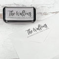 Self Inking Modern Address Stamps | Custom Return Address Stamper (Playful Script, Medium)