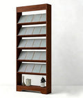 LHIUGE 6-Layer Brochure Display Rack,Freestanding Wooden Magazine Rack,Standing Literature Display Rack Brochure Holder for Home, Office, Retail Display