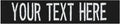 Custom Uniform Name Tapes Solid Colors. Black Fabric, 3.5 Inch Hook Fastener (Uniform Ready Fastener)