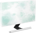 Baocicco Abstract Watercolor Waterproof TV Display Screen Cover 80 Inch Cyan Marble Dip Dyeing Dust Proof TV Covers for Television Screen Anti-Static Dustproof Protective，Mint Green