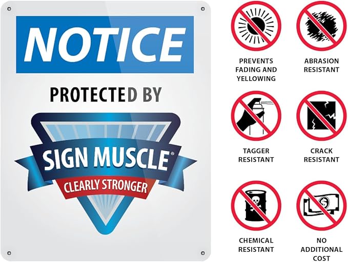 Custom OSHA Style Notice Sign 7" x 10" Aluminum Sign, Customizable "Your Text Here", by AccuformNMC Made in USA