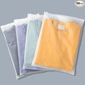 Svaldo Apparel Zip Bags, 100 Pcs 12x16 Inch Plastic Packing Bags for Clothes Selling, Frosted Zipper Poly Bags for Packaging T Shirt, Jeans, Jacket, 3 Mil Thick with Vent Holes