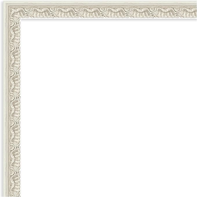 Amanti Art Silver Framed Magnetic Board 26x26 Medium Vision Board for use with Magnets, 100% Metal Sheet to Display Items as Office Decor or for Home Organization in mudroom, Kitchen or Kids Room