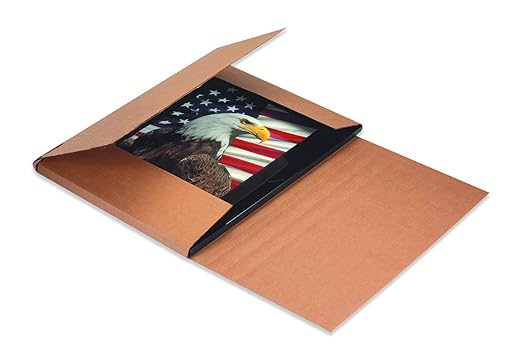 Tape Logic TLM18122BFK Easy-Fold Mailers, 18" x 12" x 2", Kraft (Pack of 50)