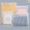 Svaldo Packaging Bags, 5 Sizes 12x16" 10x13" 8x10" 12x8" 10x7" Pack of 50, 3 Mil Thick Plastic Shipping Bags for Business Clothing Packing Craft & Hobby Storage, Frosted, with Vent Hole