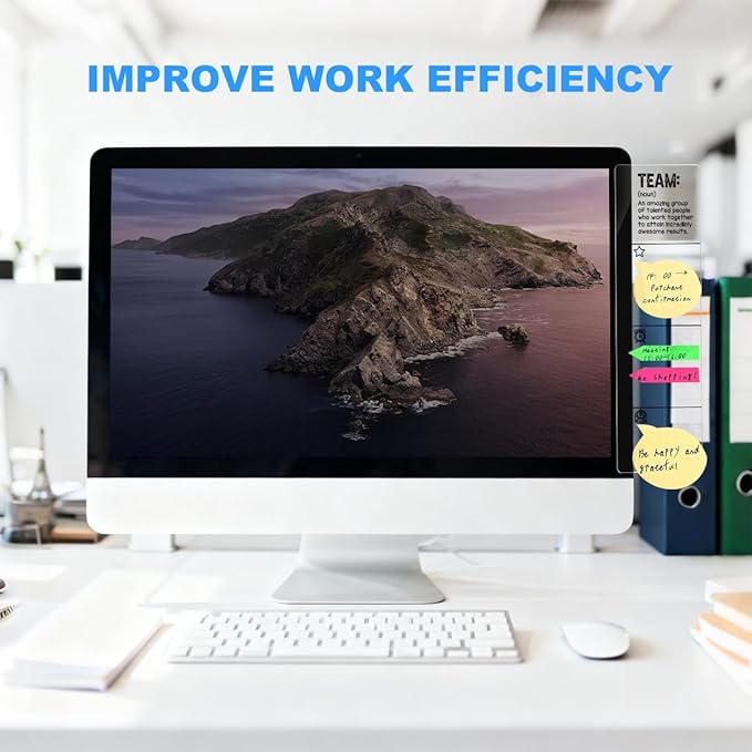 Computer Monitor Memo Board Team Quotes Desktop Logo Decor Monitor Message Board Sticky Notes Office Desk Accessories for Send Family Members Office Friends and Colleagues Gifts