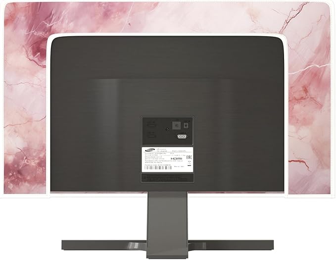 Baocicco Fashion Pink Marble Waterproof Television Cover 50, 51, 52 Inch Full Body Covers for Television Screen Panel Case Computer Sleeve Compatible with PC, Desktop and TV LED LCD OLED