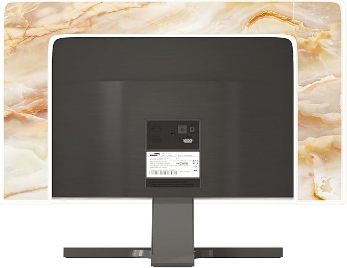 Baocicco Abstract Waterproof TV Screen Cover with Marble Design Aesthetic Television Covers for Xmas Decoration Anti-Static Dustproof Protective Cover for LED LCD OLED TVs 70 Inch