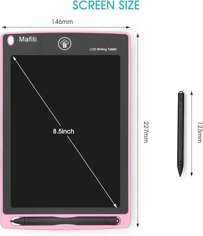 Mafiti 3 Pack LCD Writing Tablet 8.5 Inch Electronic Drawing Pads Doodle Board Travel Toys for Kids Portable Ewriter Gifts for Boys Girls 3 4 5 6 Year Old