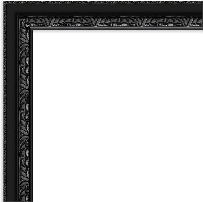 Amanti Art Black Framed Magnetic Board 16x28 Small Vision Board for use with Magnets, 100% Metal Sheet to Display Items as Office Decor or for Home Organization in mudroom, Kitchen or Kids Room